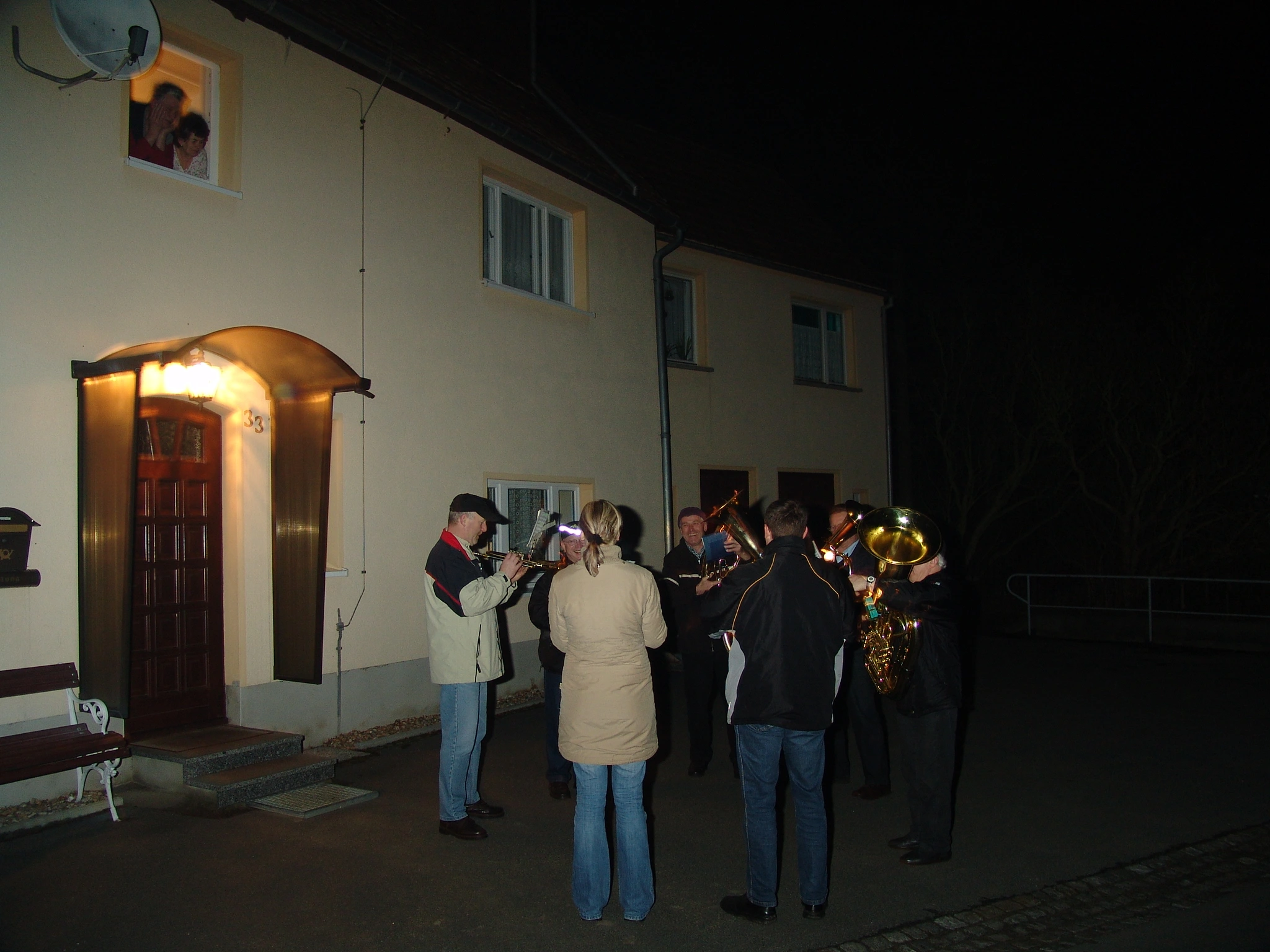 Die Osterbläser in Berthelsdorf im Jahr 2005